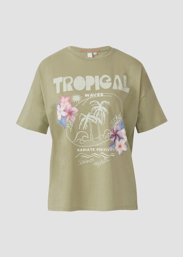 Lässiges T-Shirt mit Frontprint