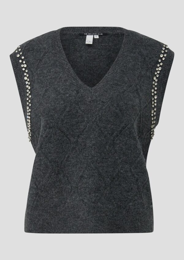 Pullunder mit Glitzersteinen