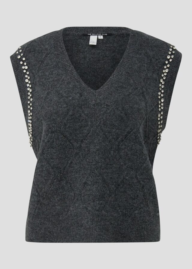 Pullunder mit Glitzersteinen