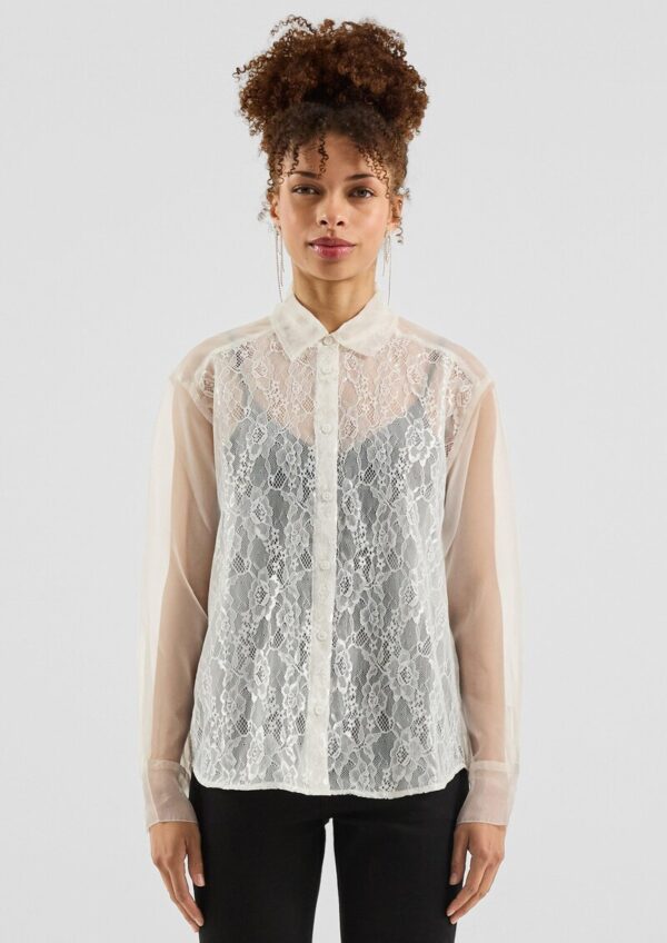 Transparente Bluse
