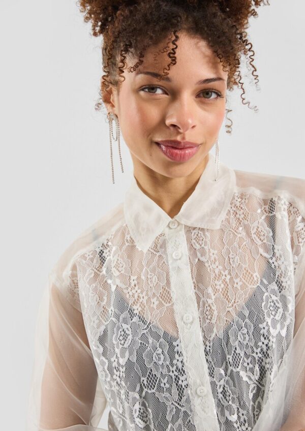 Transparente Bluse