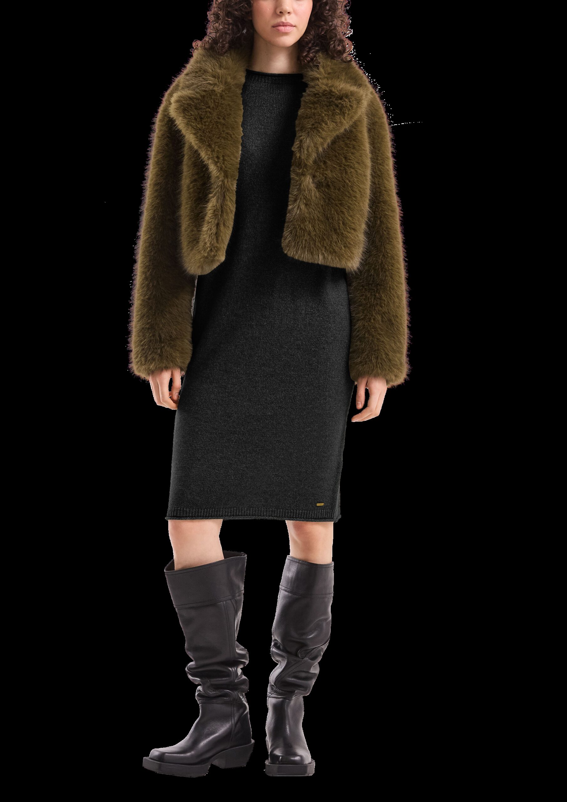 Meliertes Strickkleid