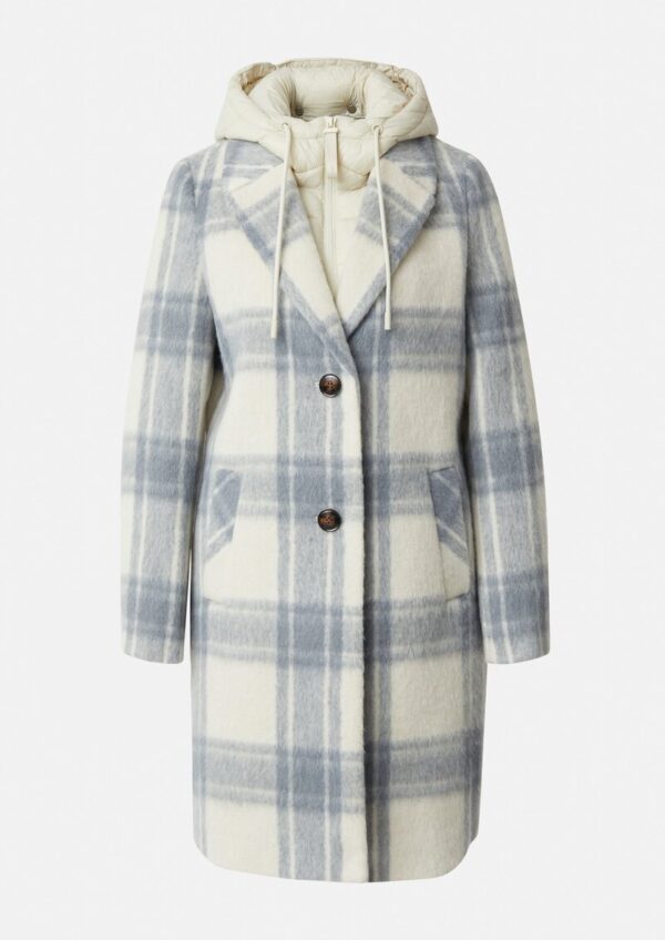 Wollmantel mit herausnehmbarem Steppeinsatz