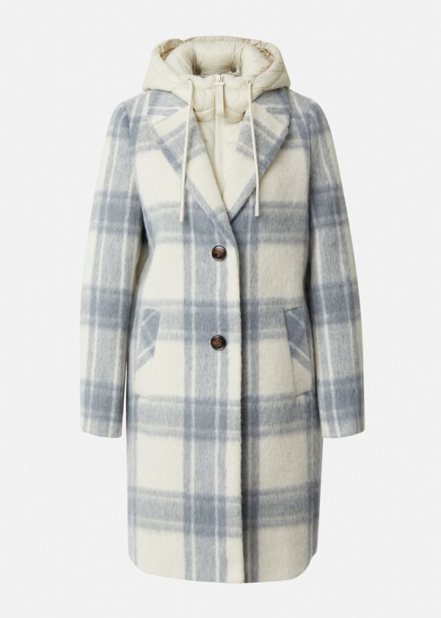 Wollmantel mit herausnehmbarem Steppeinsatz