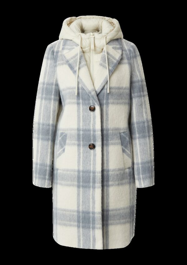 Wollmantel mit herausnehmbarem Steppeinsatz