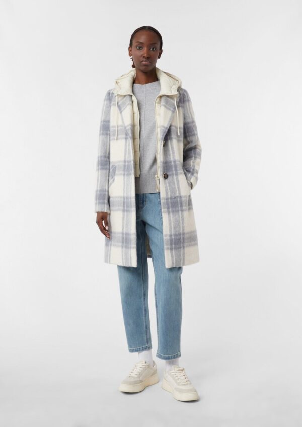 Wollmantel mit herausnehmbarem Steppeinsatz