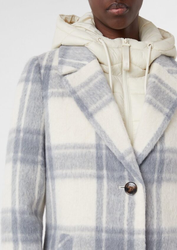 Wollmantel mit herausnehmbarem Steppeinsatz