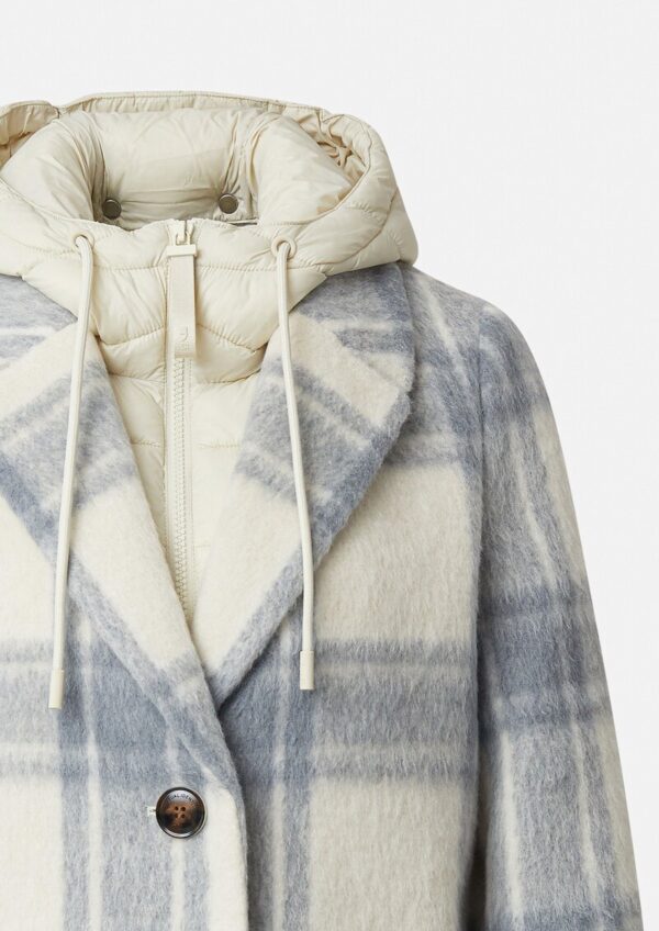 Wollmantel mit herausnehmbarem Steppeinsatz