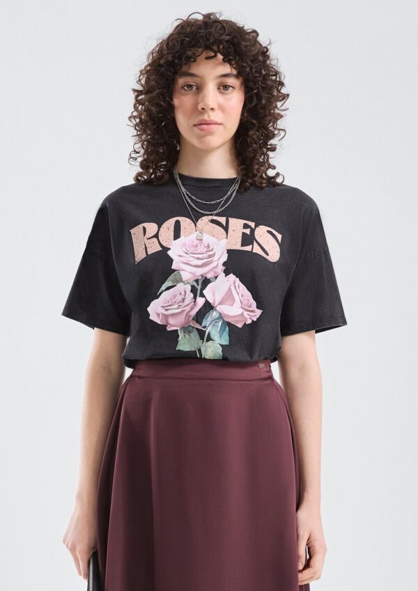 Gewaschenes Printshirt