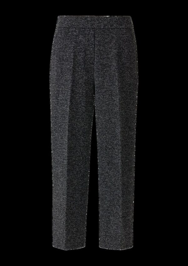 Culotte in Melange-Optik mit Elastikbund