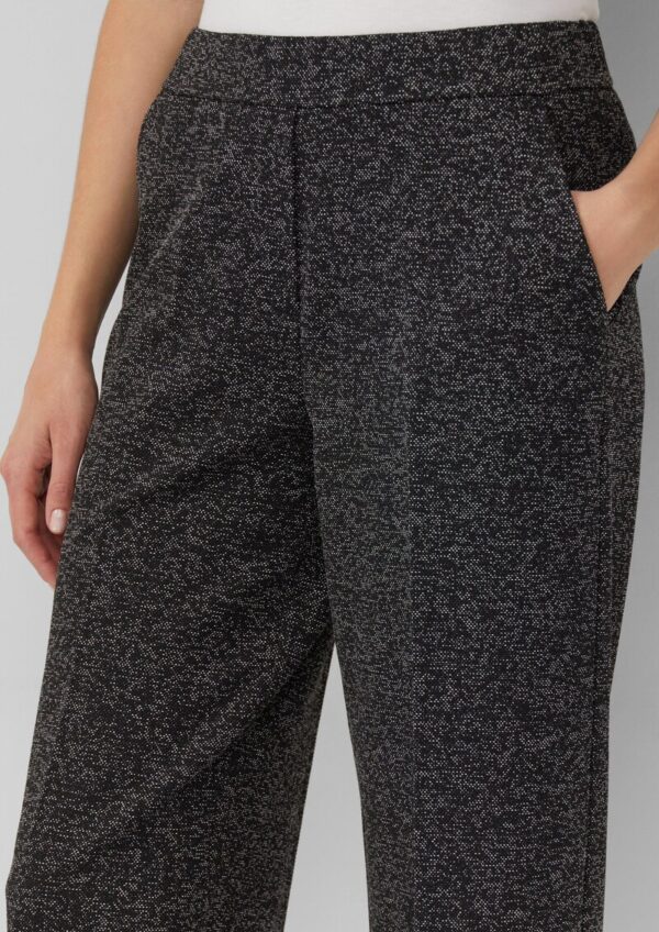 Culotte in Melange-Optik mit Elastikbund