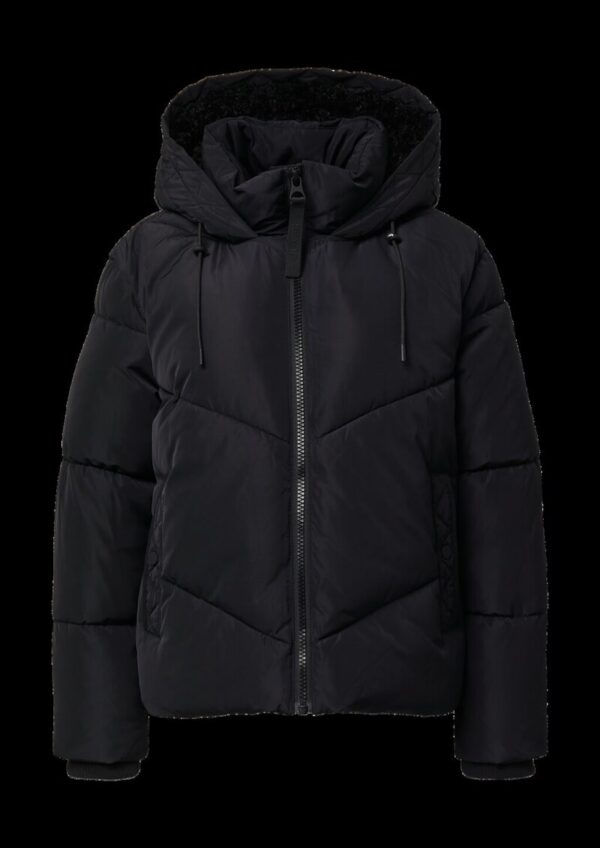 Pufferjacke mit gefütterter Kapuze