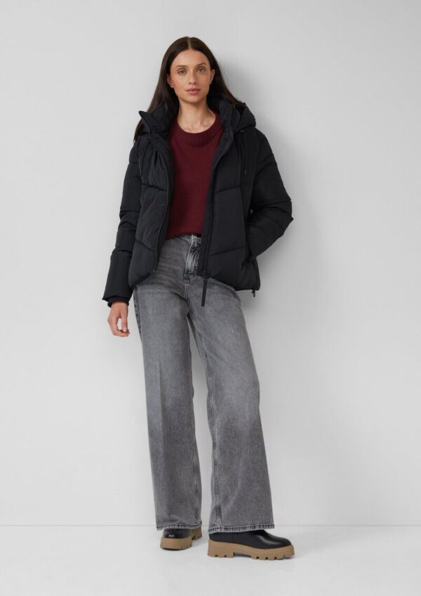 Pufferjacke mit gefütterter Kapuze