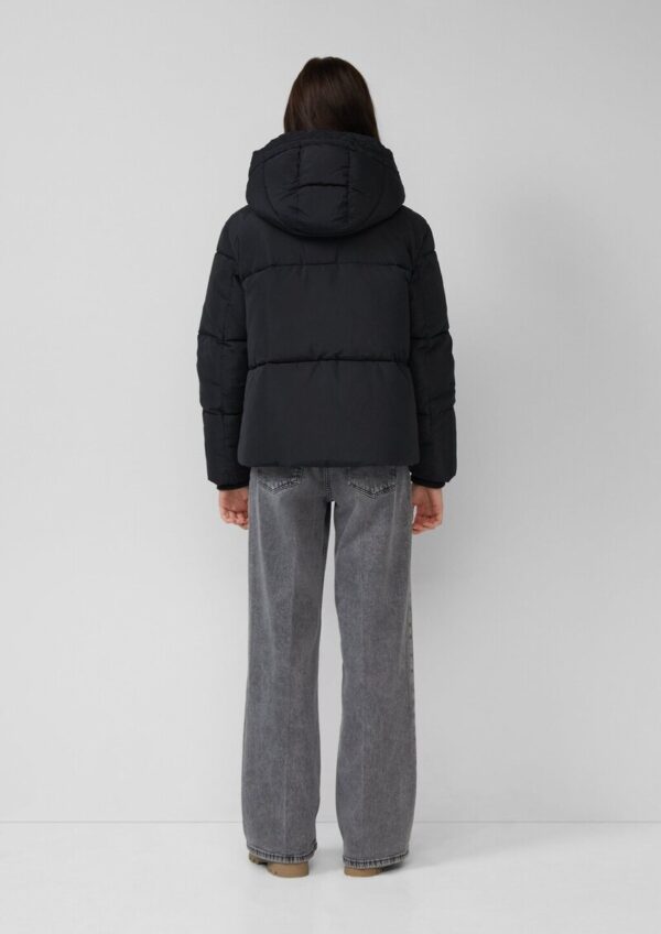 Pufferjacke mit gefütterter Kapuze