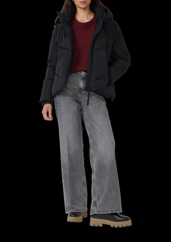 Pufferjacke mit gefütterter Kapuze