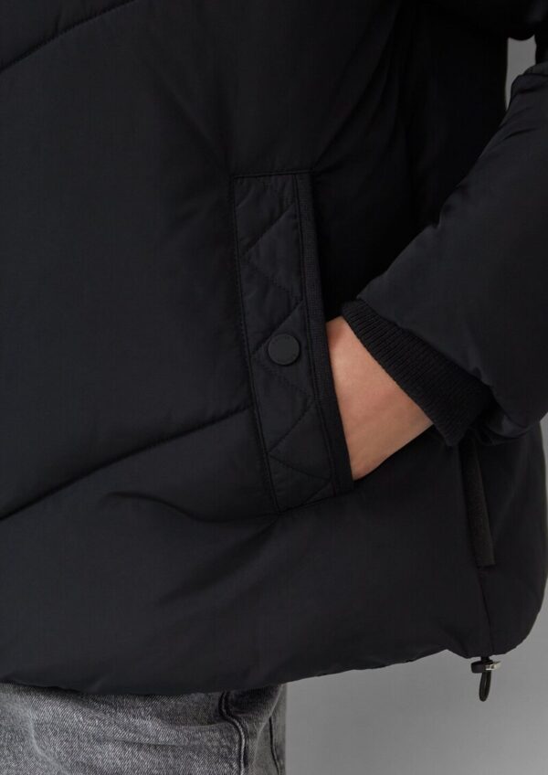 Pufferjacke mit gefütterter Kapuze