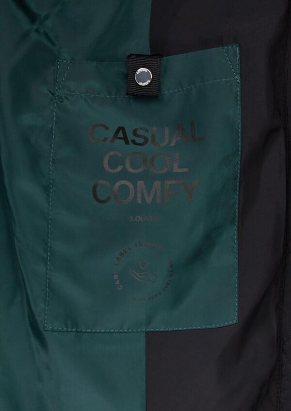 Pufferjacke mit gefütterter Kapuze