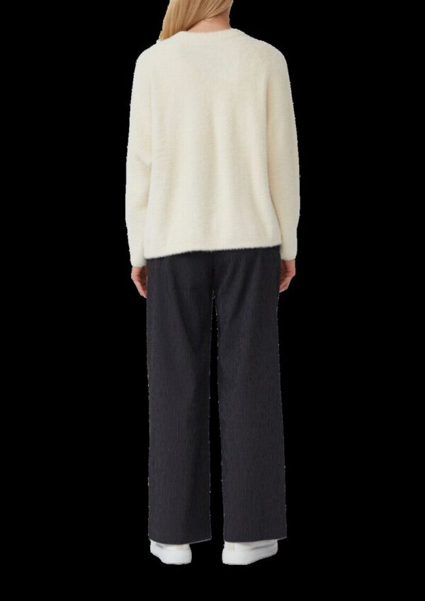 Flauschiger Cardigan mit Fledermausärmeln