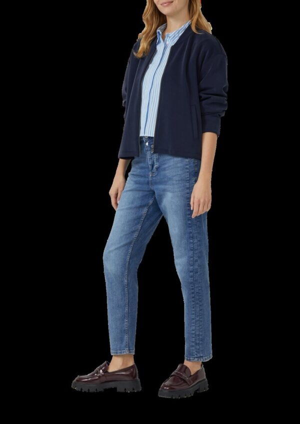 Gestreifte Popeline-Bluse im Boxy Fit