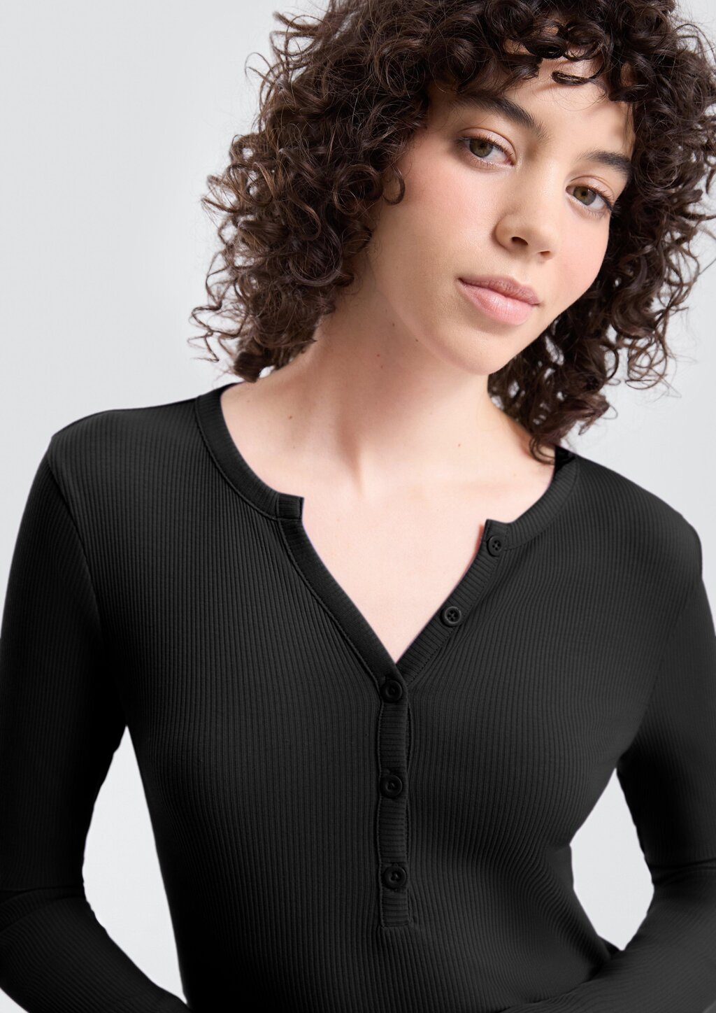 Geripptes Longsleeve