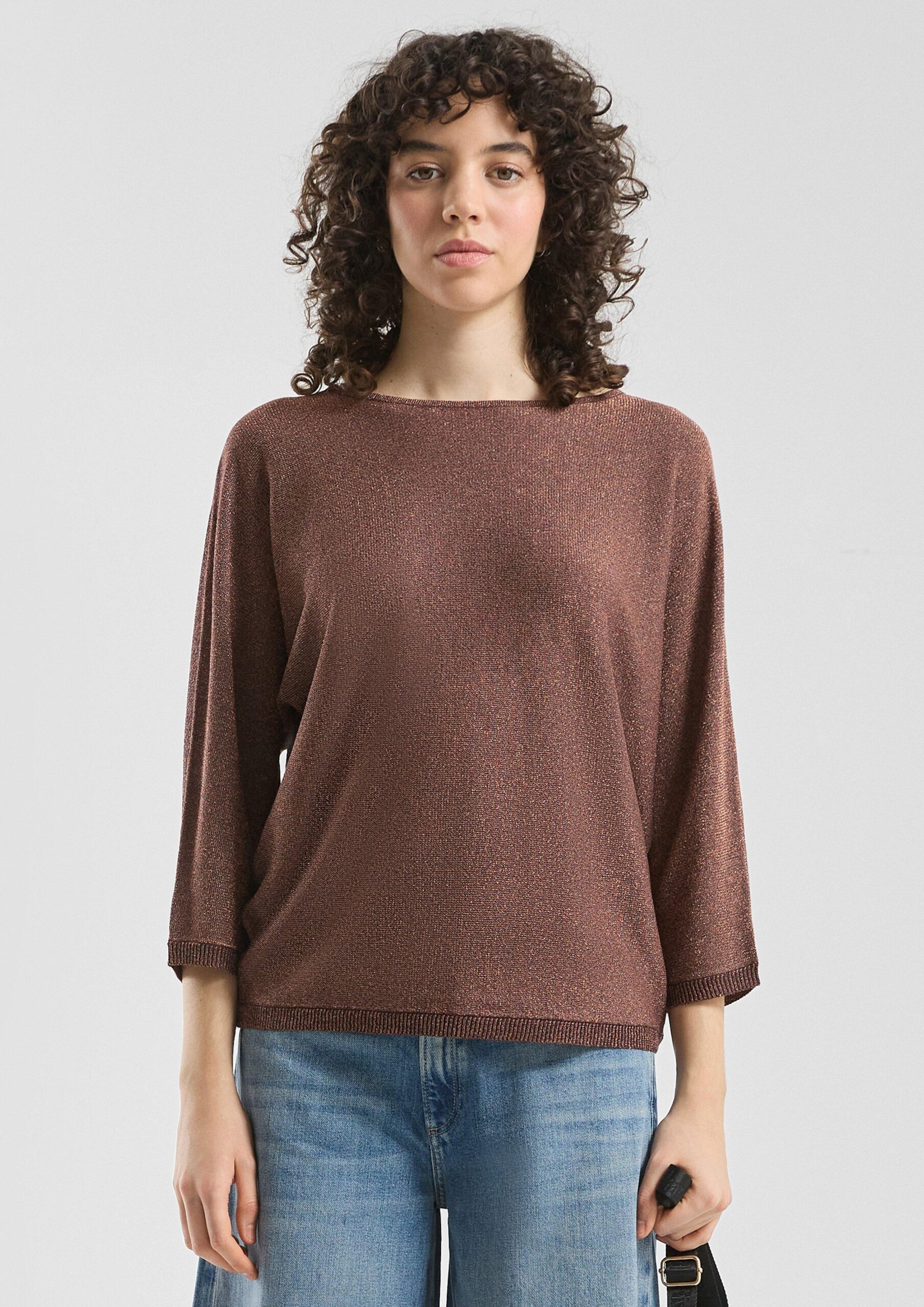 Pullover in Glitzeroptik