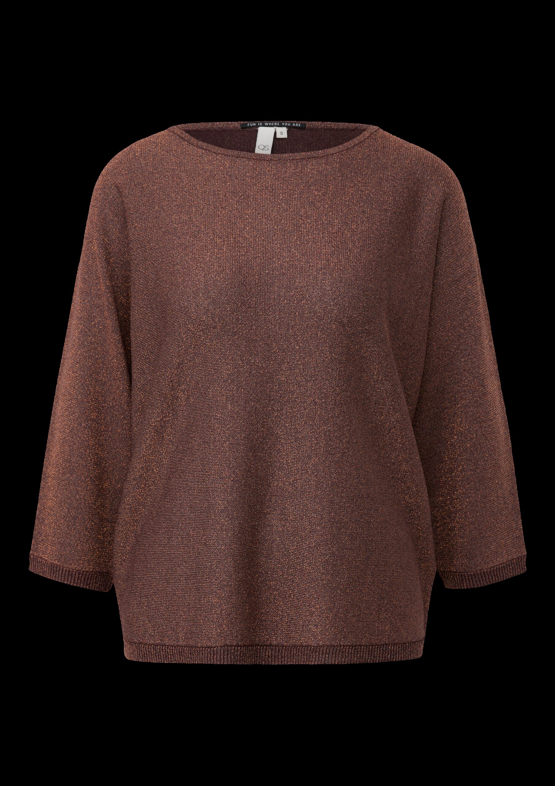 Pullover in Glitzeroptik