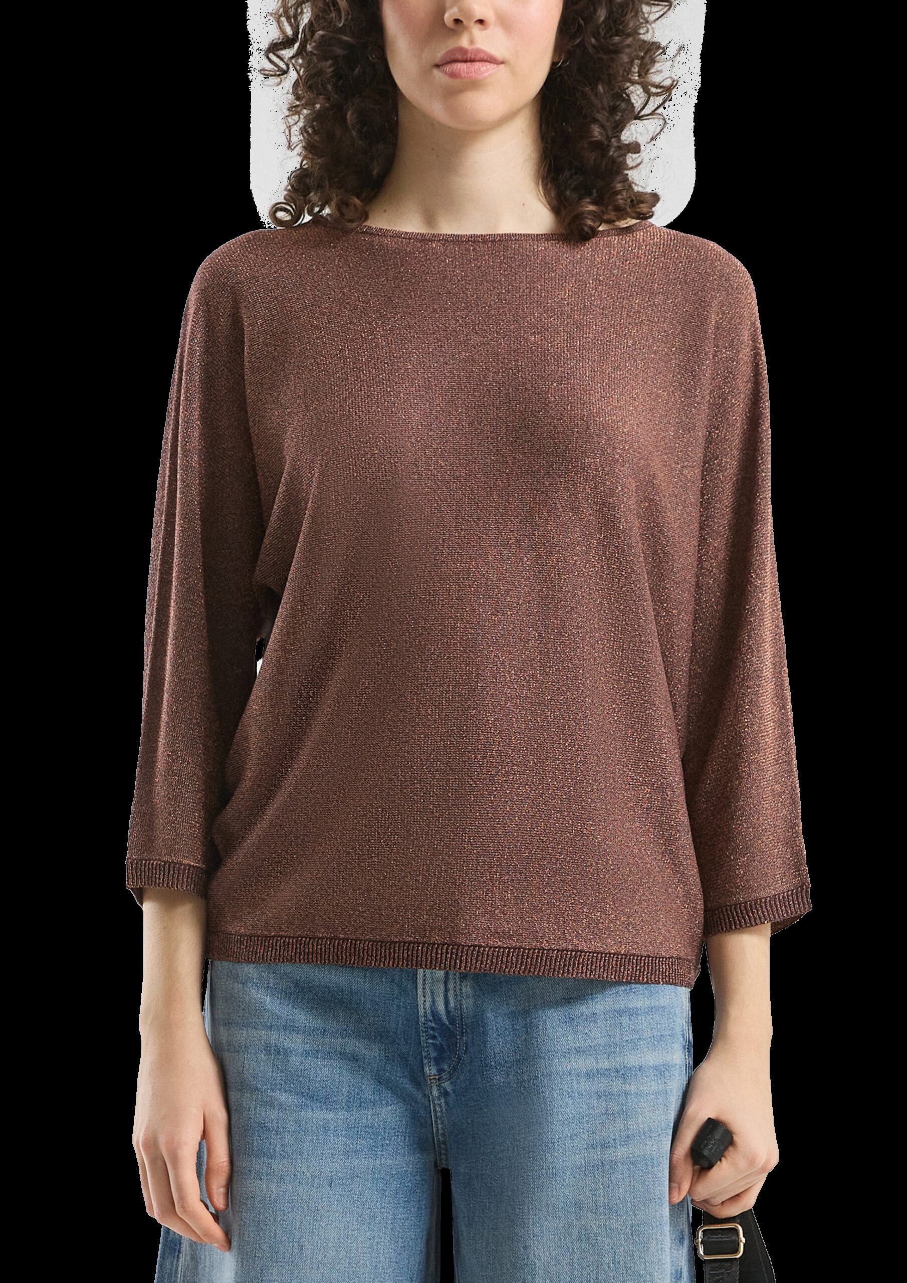 Pullover in Glitzeroptik