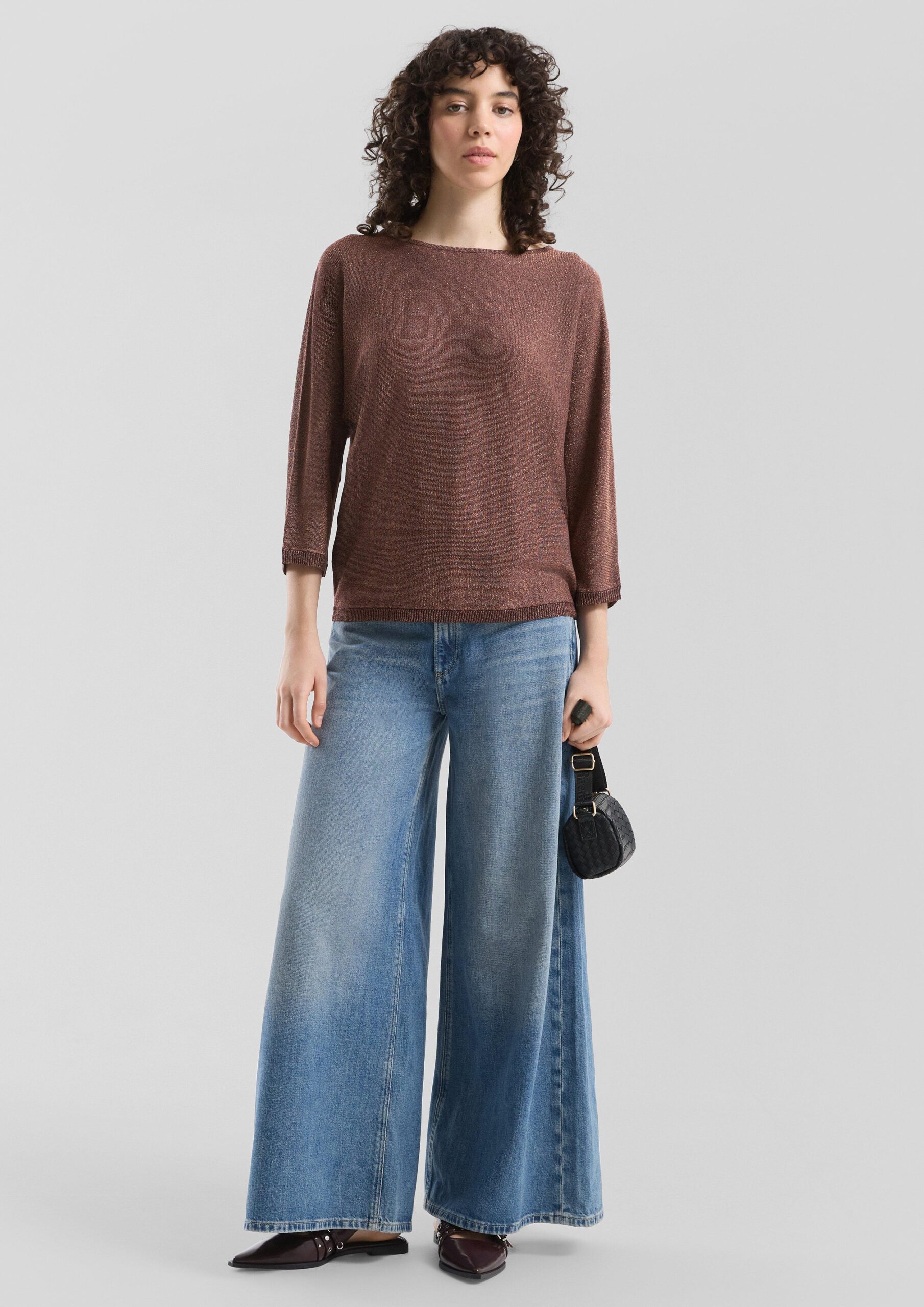 Pullover in Glitzeroptik