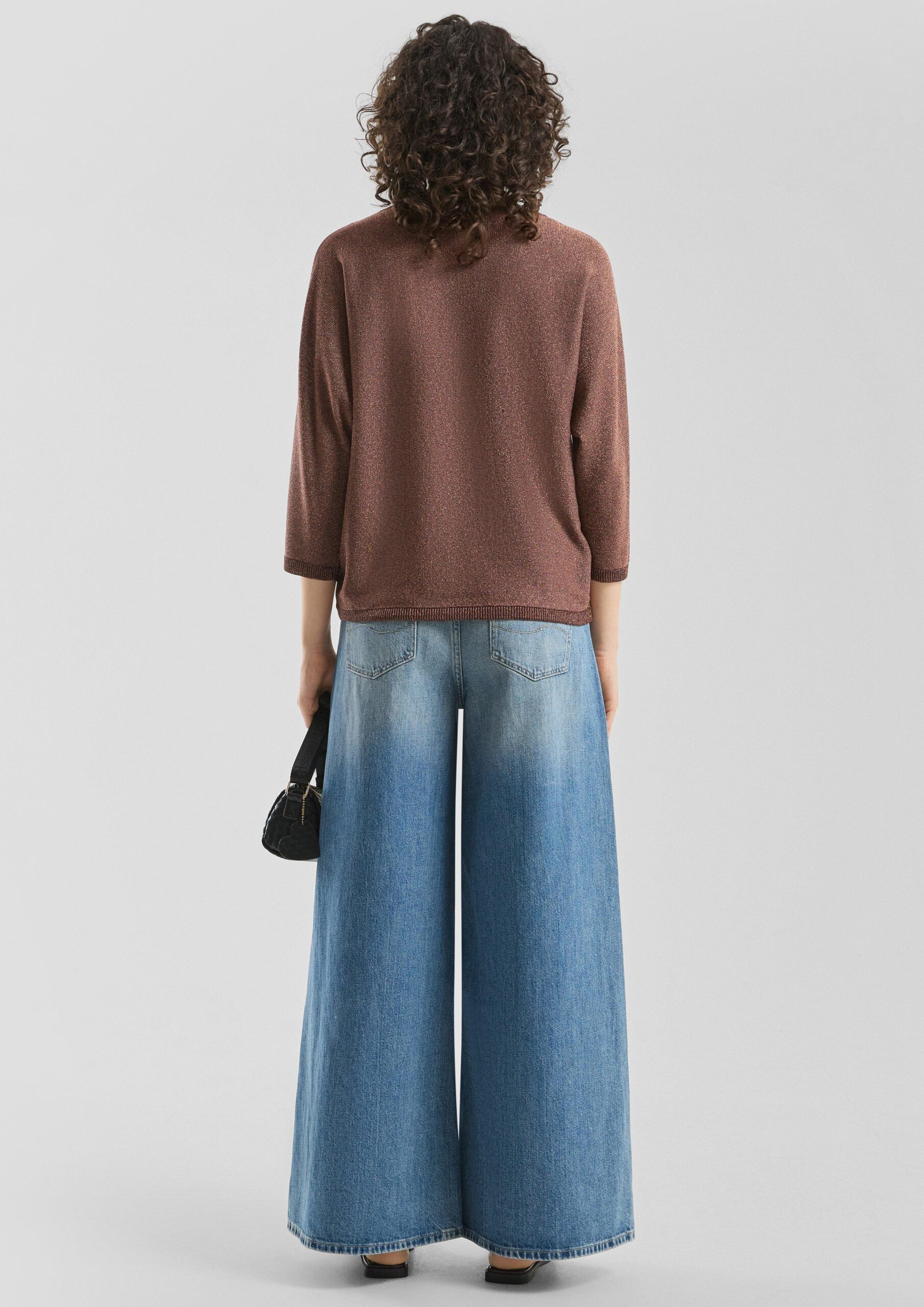 Pullover in Glitzeroptik