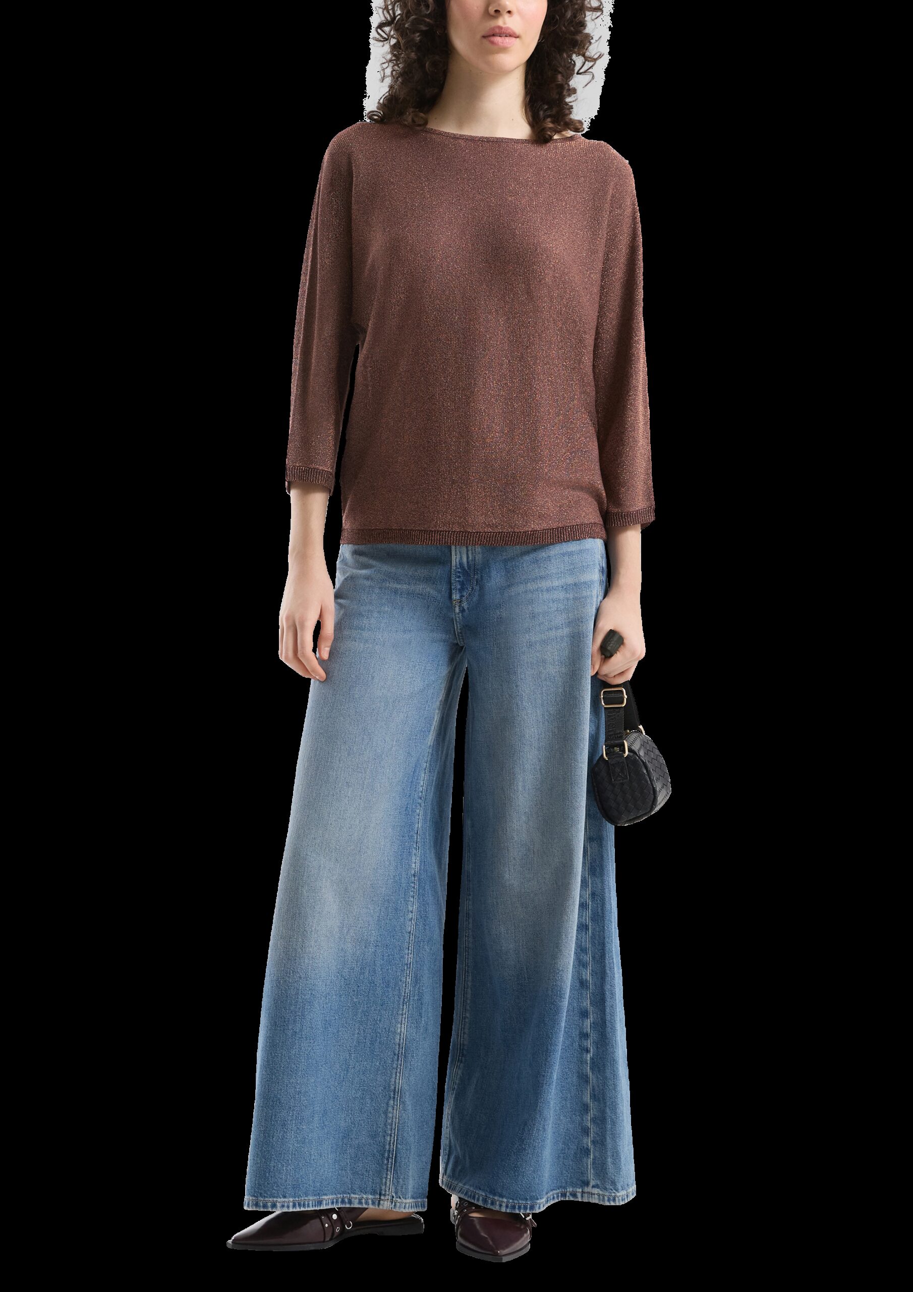 Pullover in Glitzeroptik