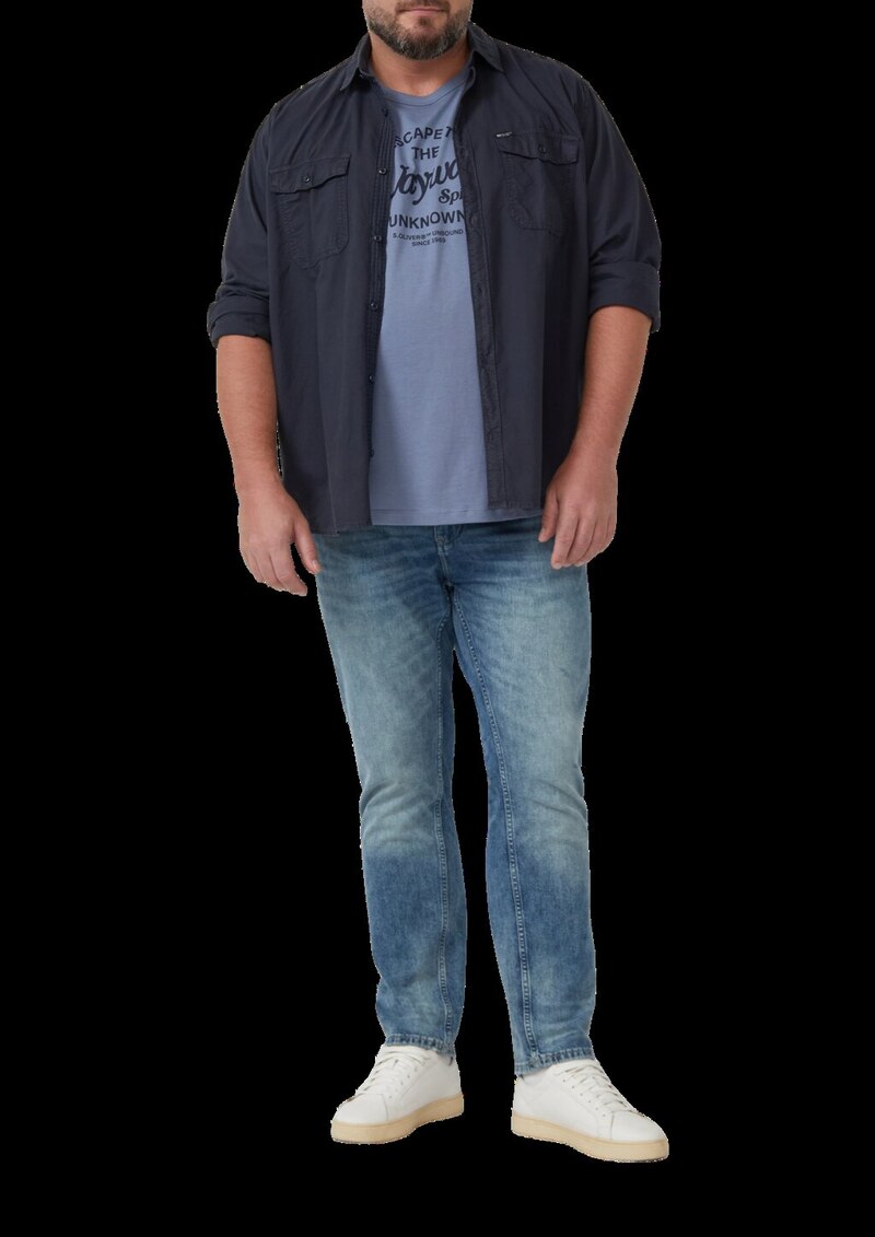 T-Shirt mit Artwork aus reiner Baumwolle