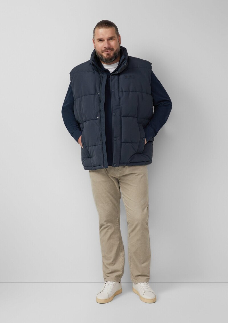 Langarm-Poloshirt aus Baumwoll-Piqué mit Bündchen