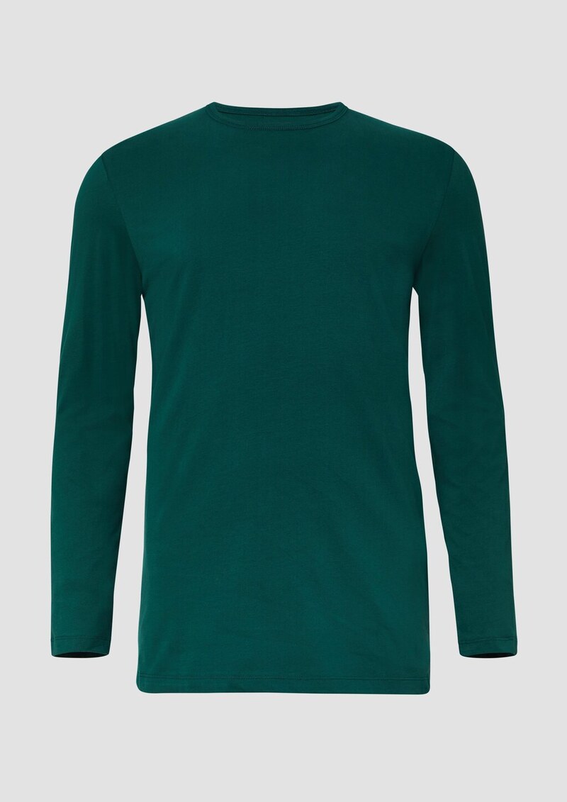 Softes Longsleeve mit Crew Neck und Logo-Patch