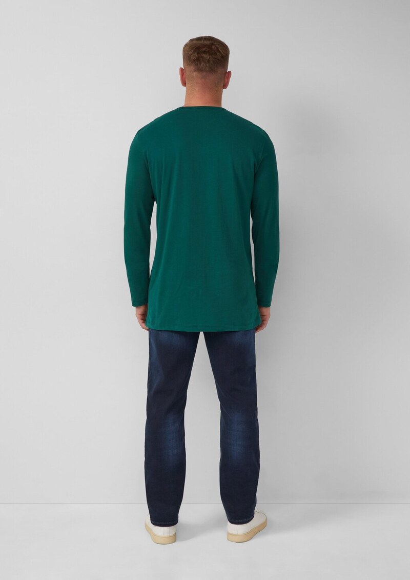 Softes Longsleeve mit Crew Neck und Logo-Patch