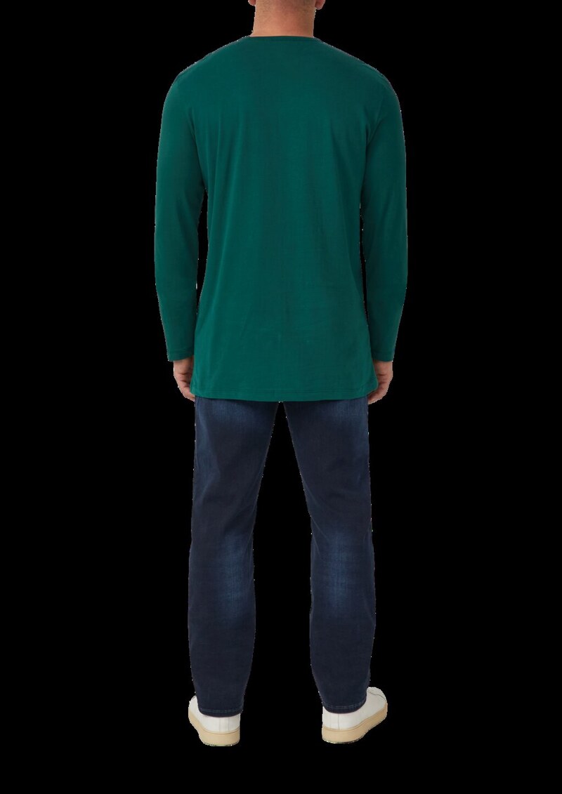 Softes Longsleeve mit Crew Neck und Logo-Patch