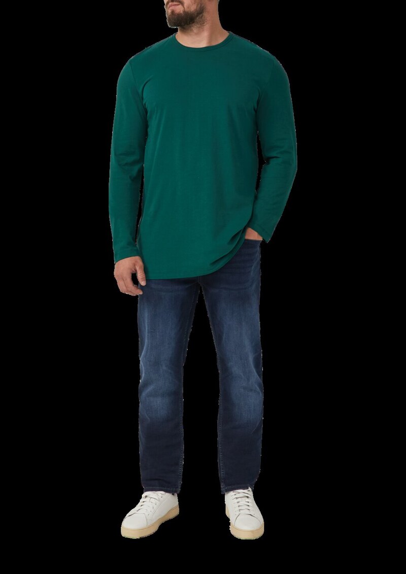 Softes Longsleeve mit Crew Neck und Logo-Patch