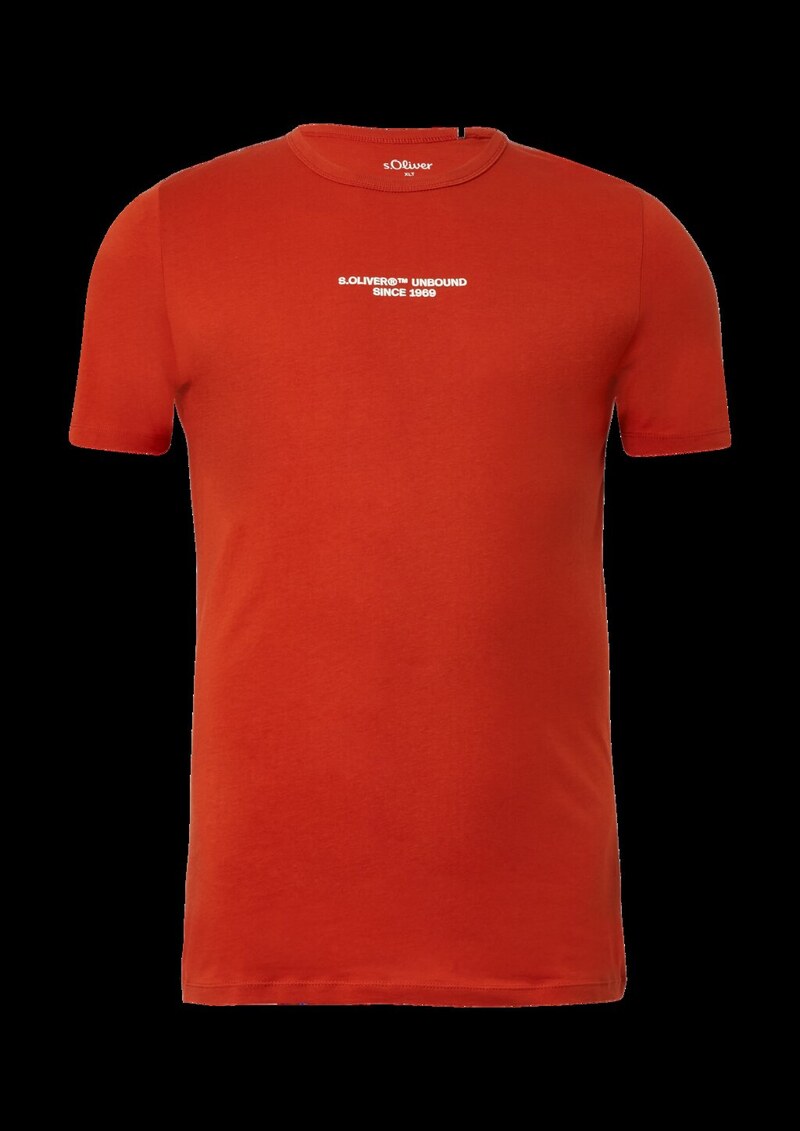 T-Shirt mit Artwork aus reiner Baumwolle