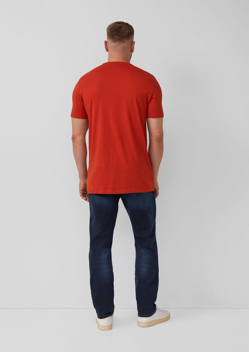 T-Shirt mit Artwork aus reiner Baumwolle