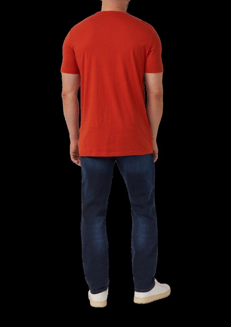 T-Shirt mit Artwork aus reiner Baumwolle