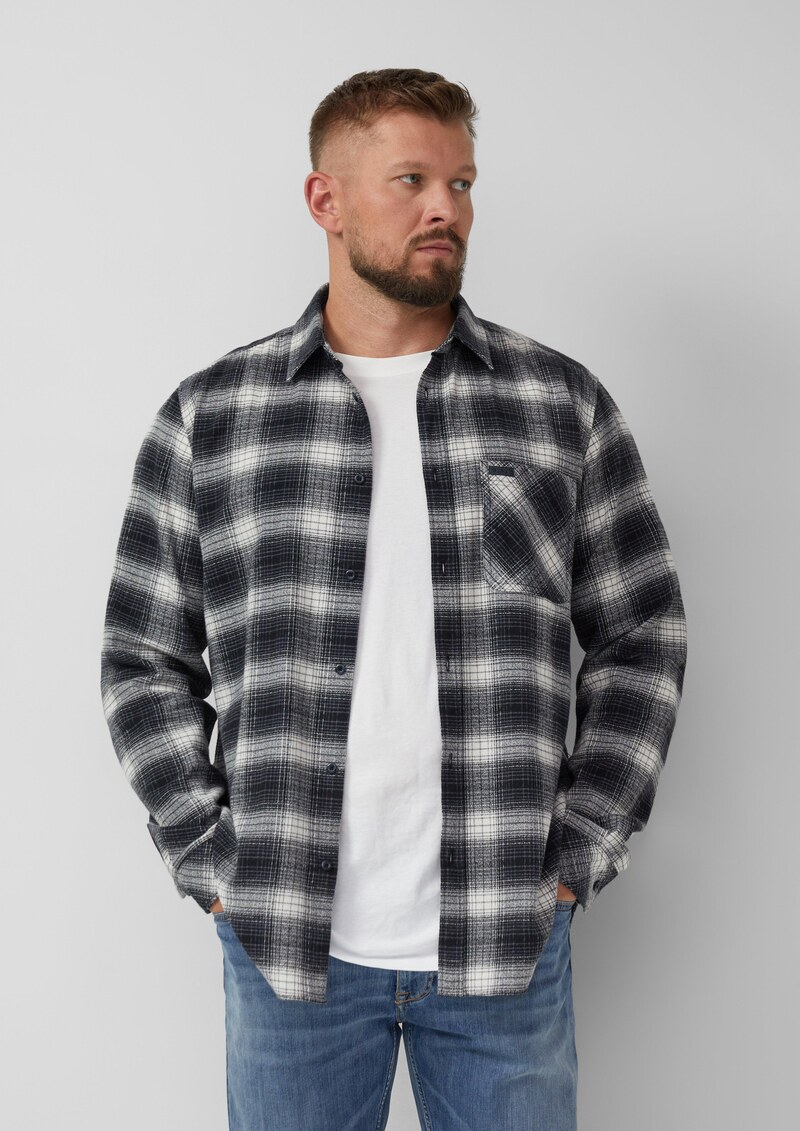 Regular Fit: Kariertes Hemd mit Waschung