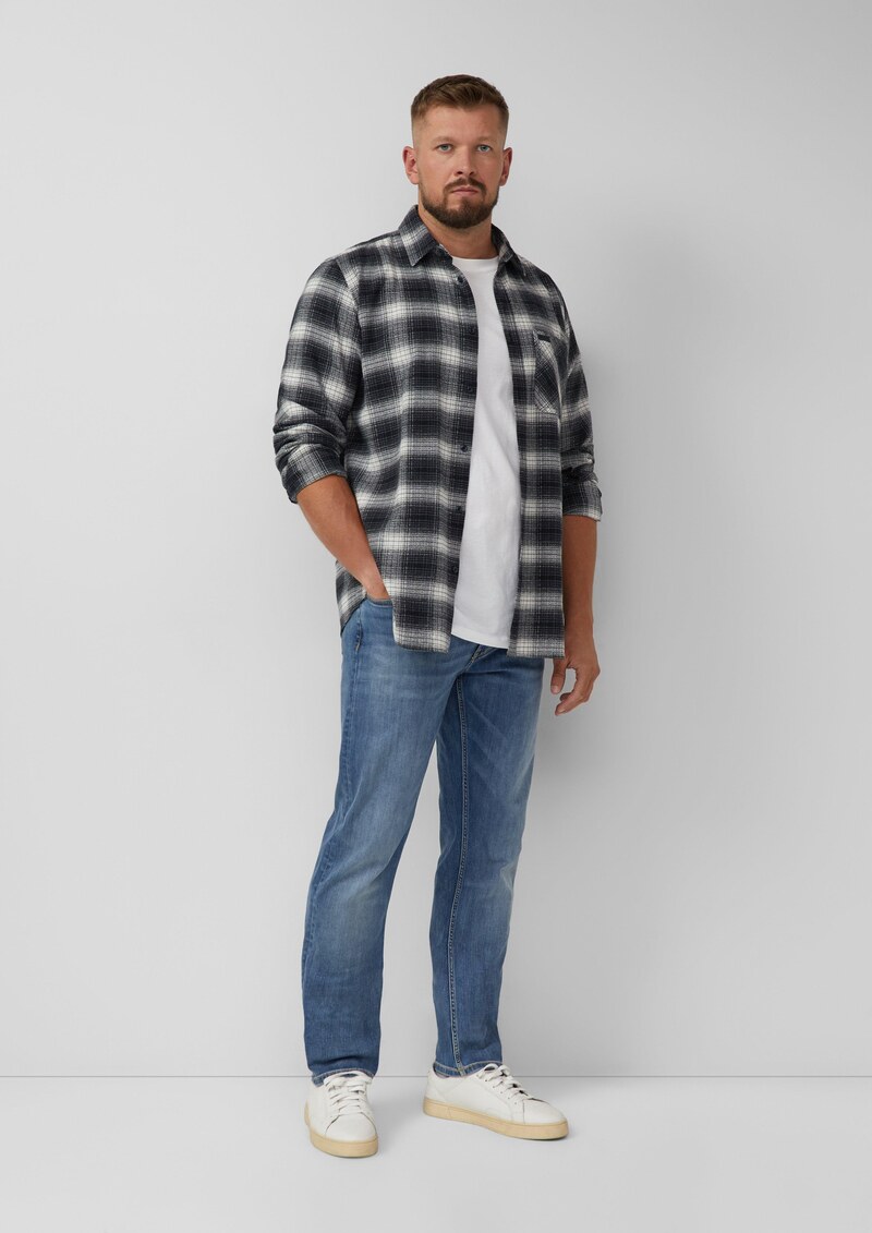 Regular Fit: Kariertes Hemd mit Waschung