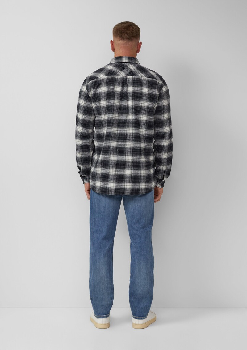 Regular Fit: Kariertes Hemd mit Waschung