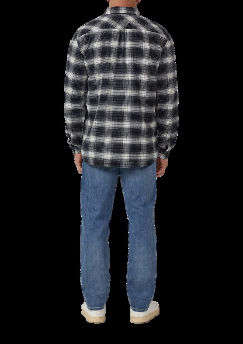 Regular Fit: Kariertes Hemd mit Waschung