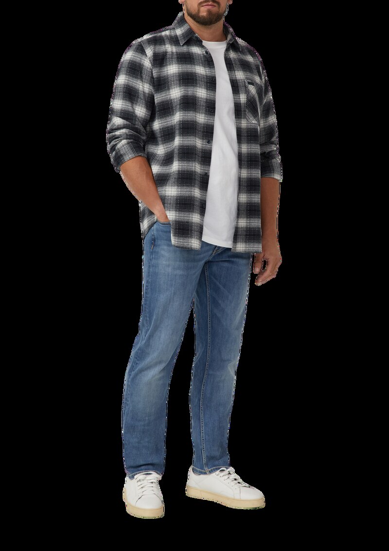 Regular Fit: Kariertes Hemd mit Waschung