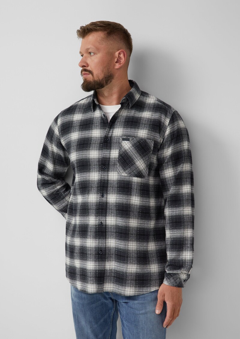 Regular Fit: Kariertes Hemd mit Waschung