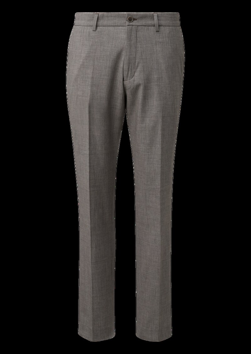 s.O PURE: Anzughose aus gemustertem Stretch-Gewebe