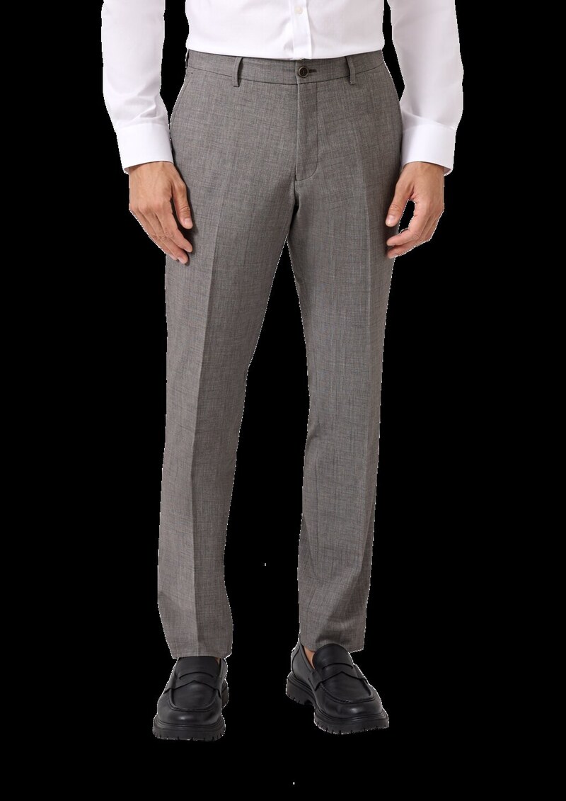 s.O PURE: Anzughose aus gemustertem Stretch-Gewebe