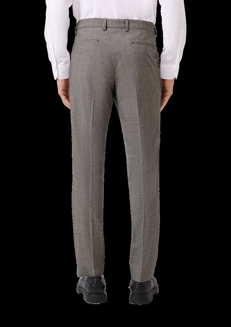 s.O PURE: Anzughose aus gemustertem Stretch-Gewebe