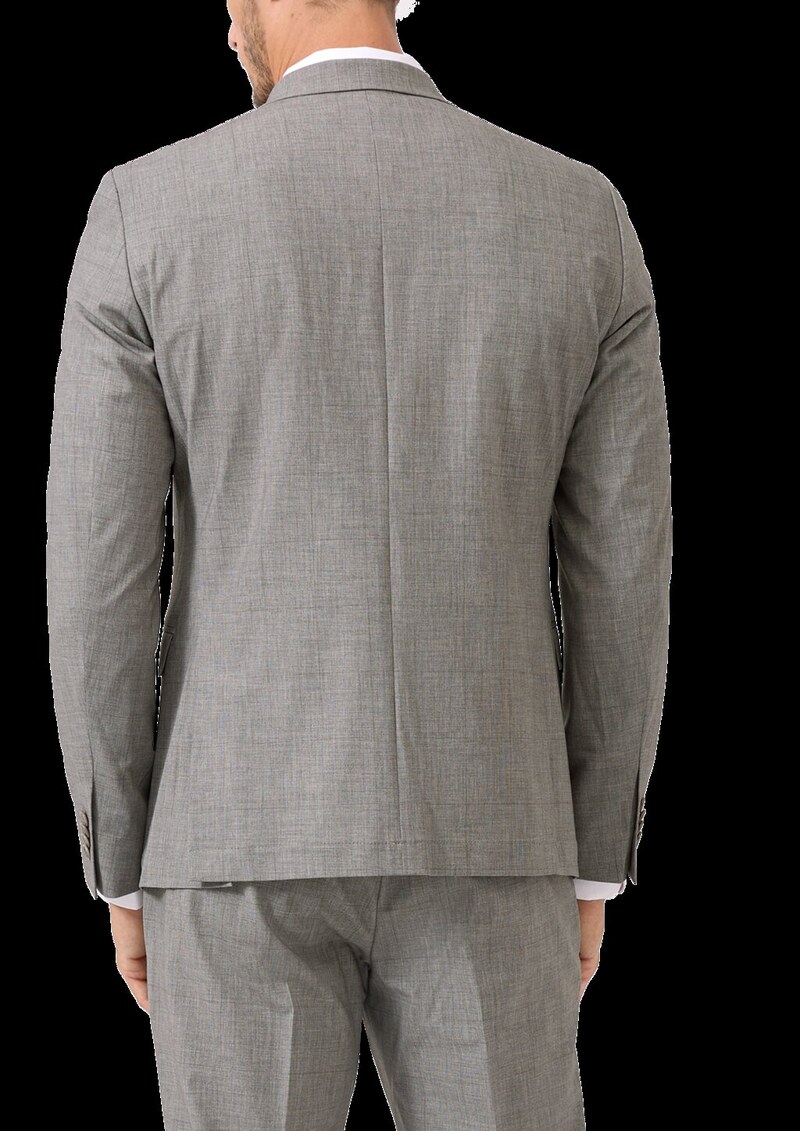 s.O PURE: Slim-Fit-Sakko aus gemustertem Stretch-Gewebe