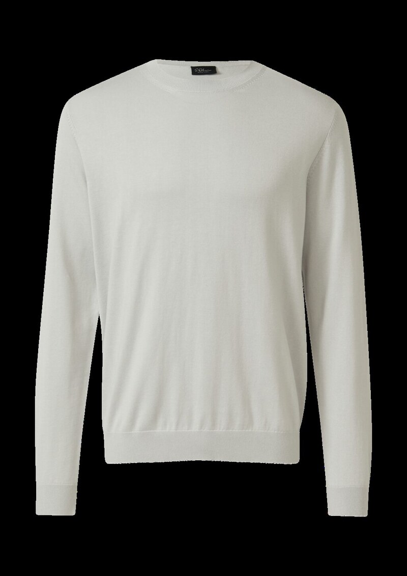 Edler Feinstrick-Pullover aus Baumwollmix